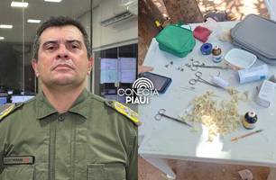 Rinha de galo: PM desarticula grupo e conduz mais de 43 pessoas à Central de Flagrantes em Teresina (Foto: Conecta Piauí) Rinha de galo: PM desarticula grupo e conduz mais de 43 pessoas à Central de Flagrantes em Teresina (Foto: Conecta Piauí)
