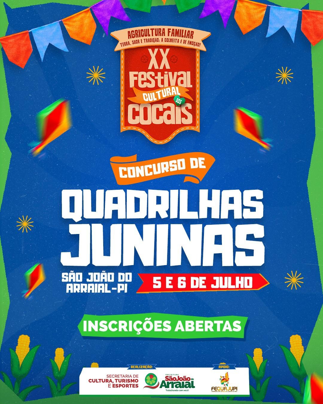 São João do Arraial abre inscrições para concurso de quadrilhas juninas