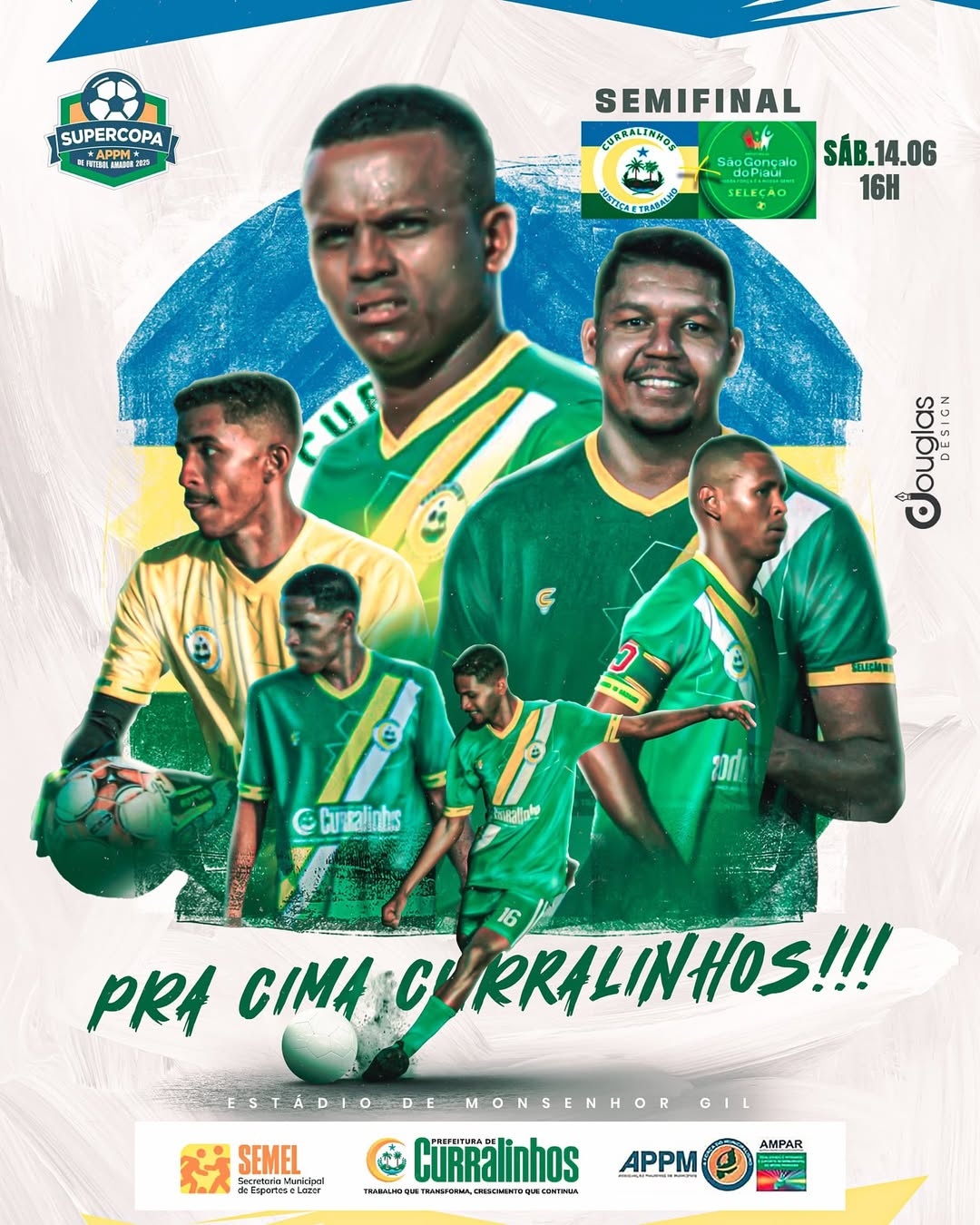 Seleção de Curralinhos disputa semifinal da Supercopa APPM neste sábado (14)