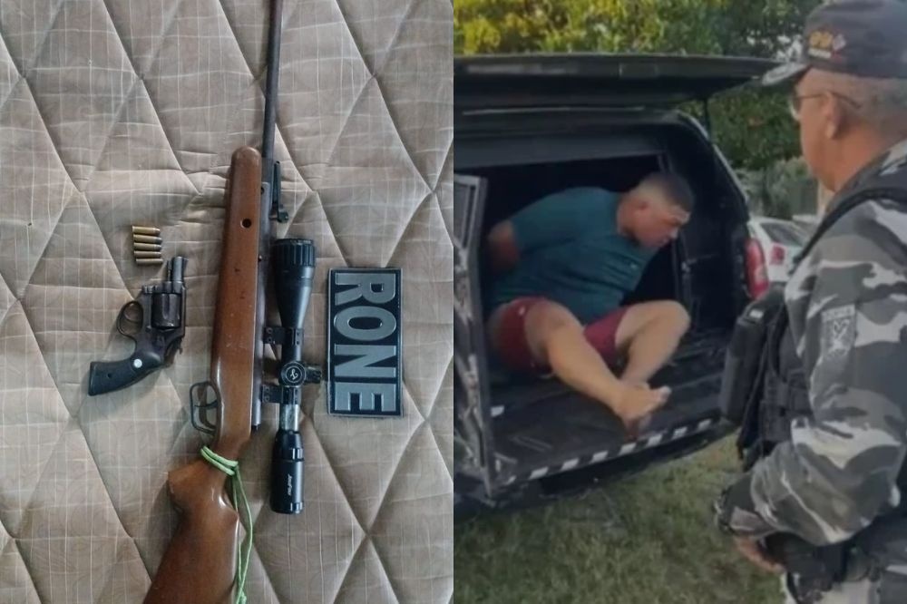 Suspeito de matar artesão é preso com rifle 'sniper' e confessa crime em Teresina