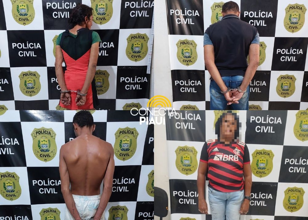 Suspeitos de furtos e homicídio são presos pela Polícia Civil em Oeiras