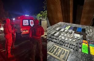 Técnico de enfermagem é resgatado após tortura no 'Tribunal do Crime' em Teresina (Foto: Divulgação/BEPI)