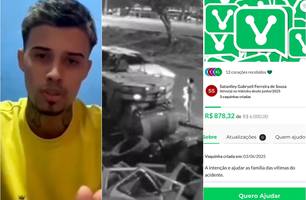 Vaquinha do ex de Lokinho para ajudar vítimas de acidente tem baixa arrecadação (Foto: Reprodução) Vaquinha do ex de Lokinho para ajudar vítimas de acidente tem baixa arrecadação (Foto: Reprodução)