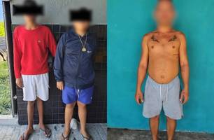 Adolescentes suspeitos de roubos e homicídios são apreendidos em Luís Correia (Foto: Divulgação/PMPI) Adolescentes suspeitos de roubos e homicídios são apreendidos em Luís Correia (Foto: Divulgação/PMPI)