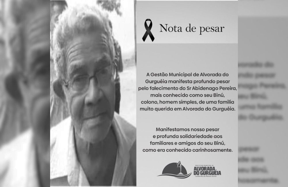 Alvorada do Gurguéia lamenta a morte de seu Binú, figura querida da comunidade