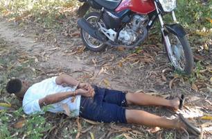 Assaltante disfarçado de entregador é preso após roubar moto em Teresina (Foto: Reprodução) Assaltante disfarçado de entregador é preso após roubar moto em Teresina (Foto: Reprodução)