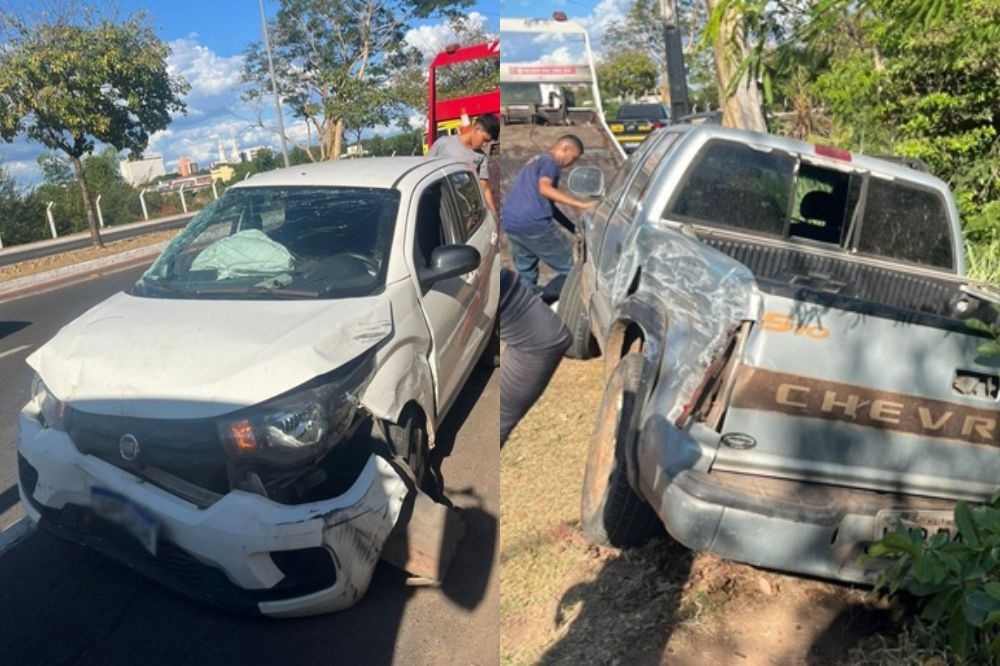 Assista: colisão deixa carros destruídos na Avenida Piauí em Timon