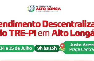 Atendimento decentalizado do TRE em Alto Longá (Foto: Reprodução-redes sociais) Atendimento decentalizado do TRE em Alto Longá (Foto: Reprodução-redes sociais)
