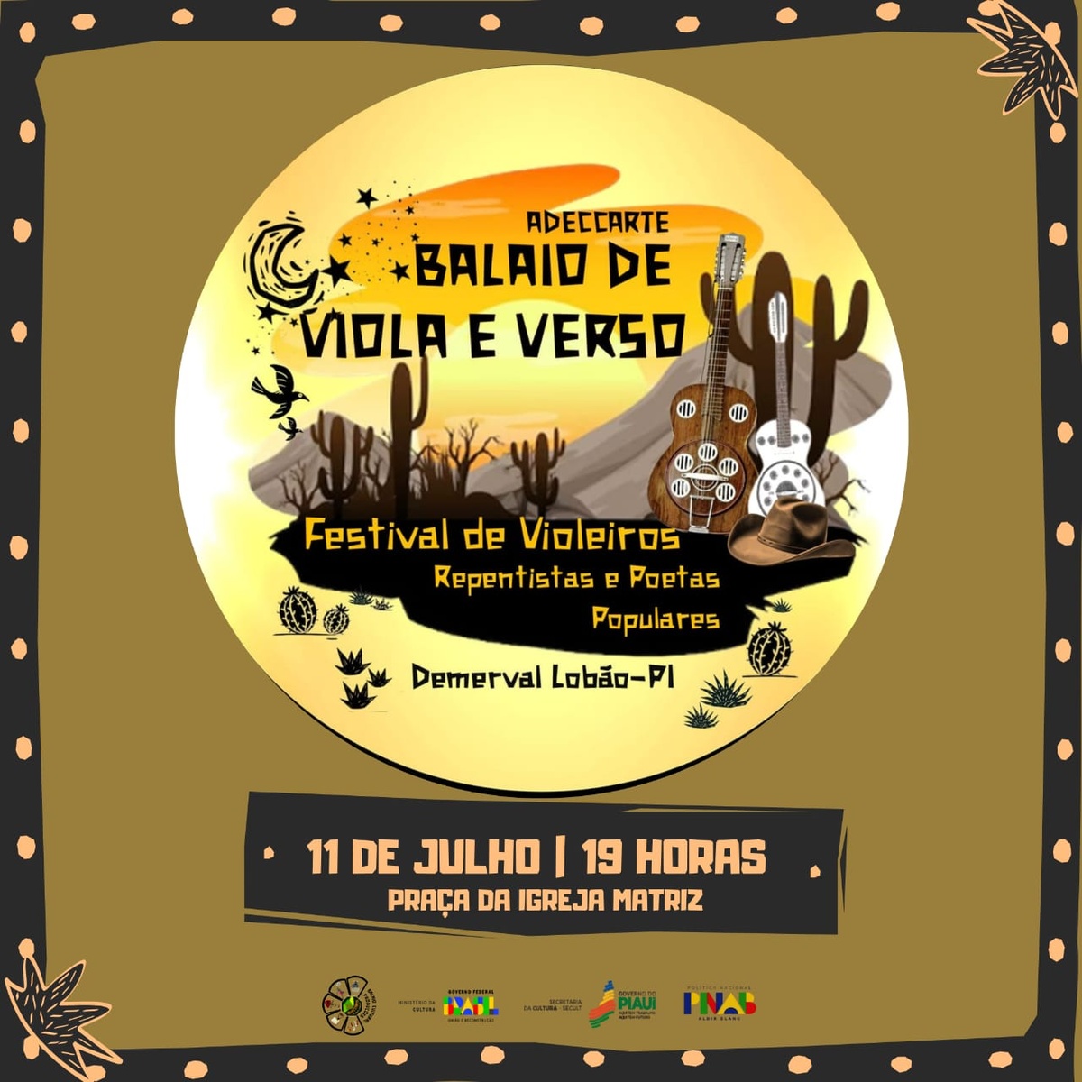 Balaio de Viola e Versos celebra a música de viola em Demerval Lobão