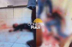 Bandido é baleado e esfaqueado por feirantes após tentativa de assalto em Parnaíba (Foto: Reprodução) Bandido é baleado e esfaqueado por feirantes após tentativa de assalto em Parnaíba (Foto: Reprodução)