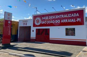 Base descentralizada do SAMU em São João do Arraial (Foto: Reprodução) Base descentralizada do SAMU em São João do Arraial (Foto: Reprodução)
