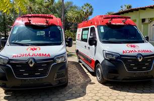 Campo Maior recebe duas novas ambulâncias para reforçar atendimento do SAMU (Foto: Reprodução) Campo Maior recebe duas novas ambulâncias para reforçar atendimento do SAMU (Foto: Reprodução)