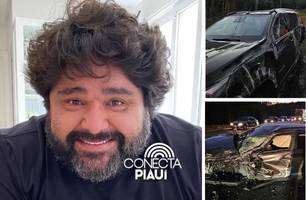 Cantor Fabiano, da dupla com César Menotti, capota carro em Juiz de Fora (Foto: Reprodução)