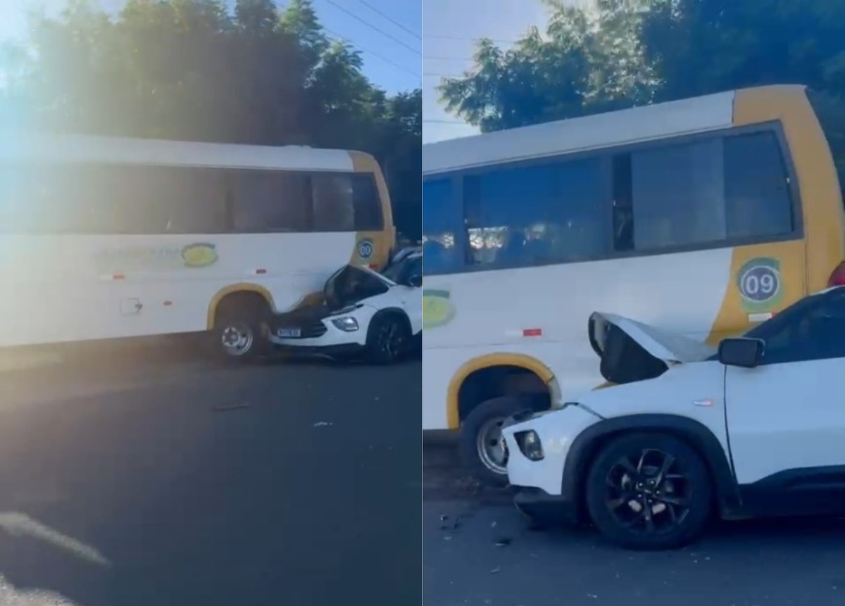 Colisão entre três veículos deixa motorista ferido em Parnaíba