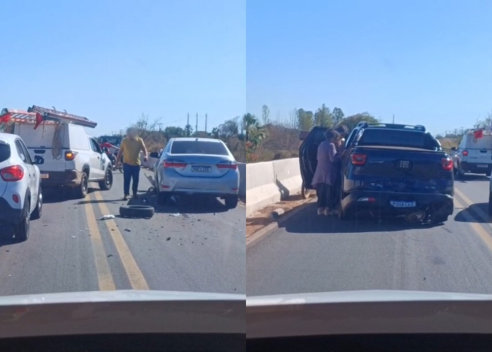 Colisão traseira é registrada na Ponte do Jenipapo, em Campo Maior