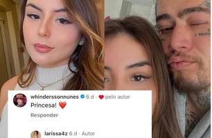 Comentário de Whindersson Nunes em post de jovem levanta rumores de affair (Foto: Reprodução) Comentário de Whindersson Nunes em post de jovem levanta rumores de affair (Foto: Reprodução)