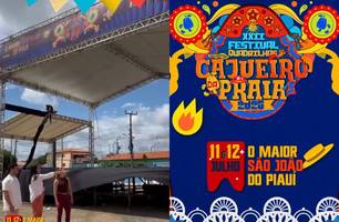 Confira os preparativos para dois dias de festa junina em Cajueiro da Praia (Foto: Reprodução-redes sociais) Confira os preparativos para dois dias de festa junina em Cajueiro da Praia (Foto: Reprodução-redes sociais)