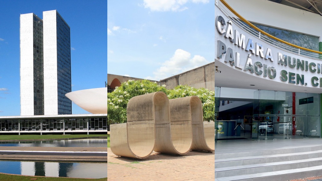 Congresso Nacional, Assembleia Legislativa do Piauí e Câmara Municipal de Teresina.