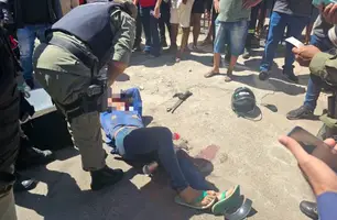 Criminoso é baleado e comparsa espancado após tentativa de assalto em Teresina (Foto: Reprodução)