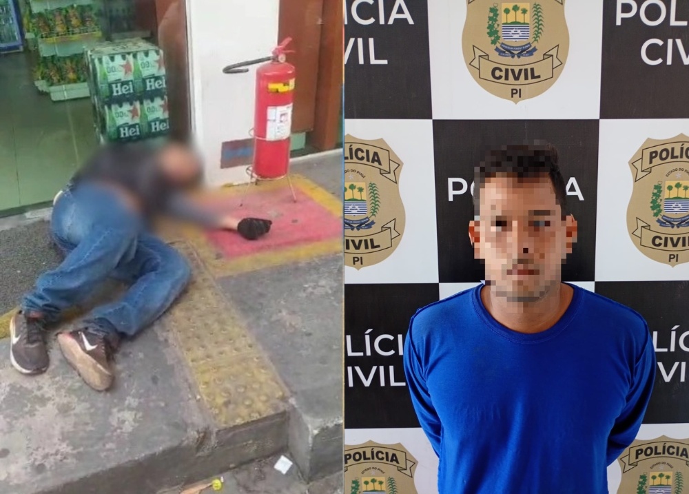 DHPP prende suspeito de matar homem que caiu na porta de conveniência em Teresina