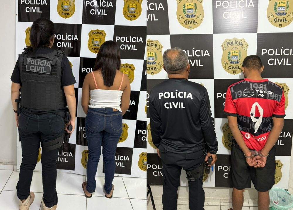 Dois suspeitos de roubos são presos em operação da Polícia Civil em Teresina