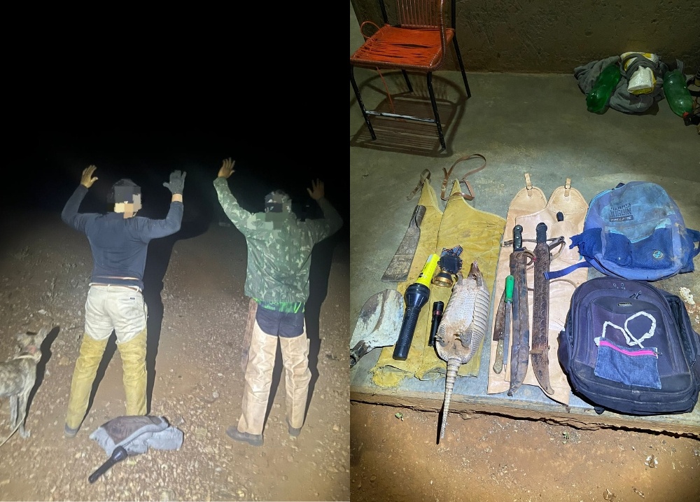 Dupla é detida com caça abatida na zona Rural de Coronel José Dias