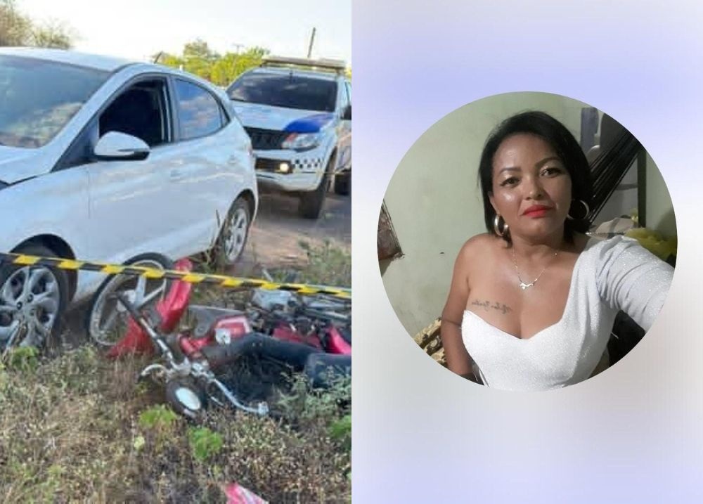 Enfermeira morre e companheiro fica ferido em grave acidente em Campo Maior