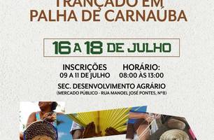 Esperantina oferece curso gratuito de trançado em palha de carnaúba (Foto: Reprodução) Esperantina oferece curso gratuito de trançado em palha de carnaúba (Foto: Reprodução)