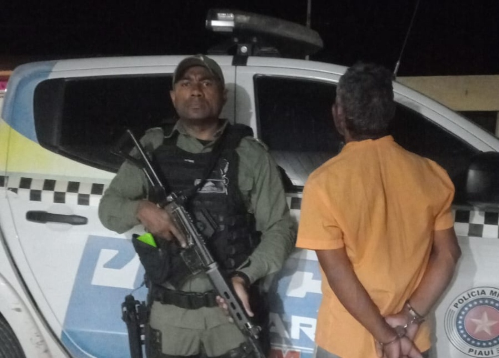 'Fuscão' é preso por agressão contra esposa e sogra em Assunção do Piauí