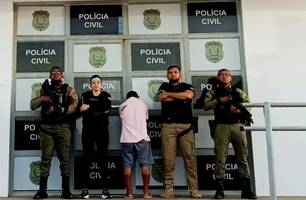 Homem é preso após espancar esposa grávida e causar morte do bebê no Sul do Piauí (Foto: Divulgação/Polícia Civil) Homem é preso após espancar esposa grávida e causar morte do bebê no Sul do Piauí (Foto: Divulgação/Polícia Civil)