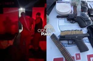 Homem é preso com drogas, armas e munições na zona rural de Campo Largo do Piauí (Foto: Reprodução)