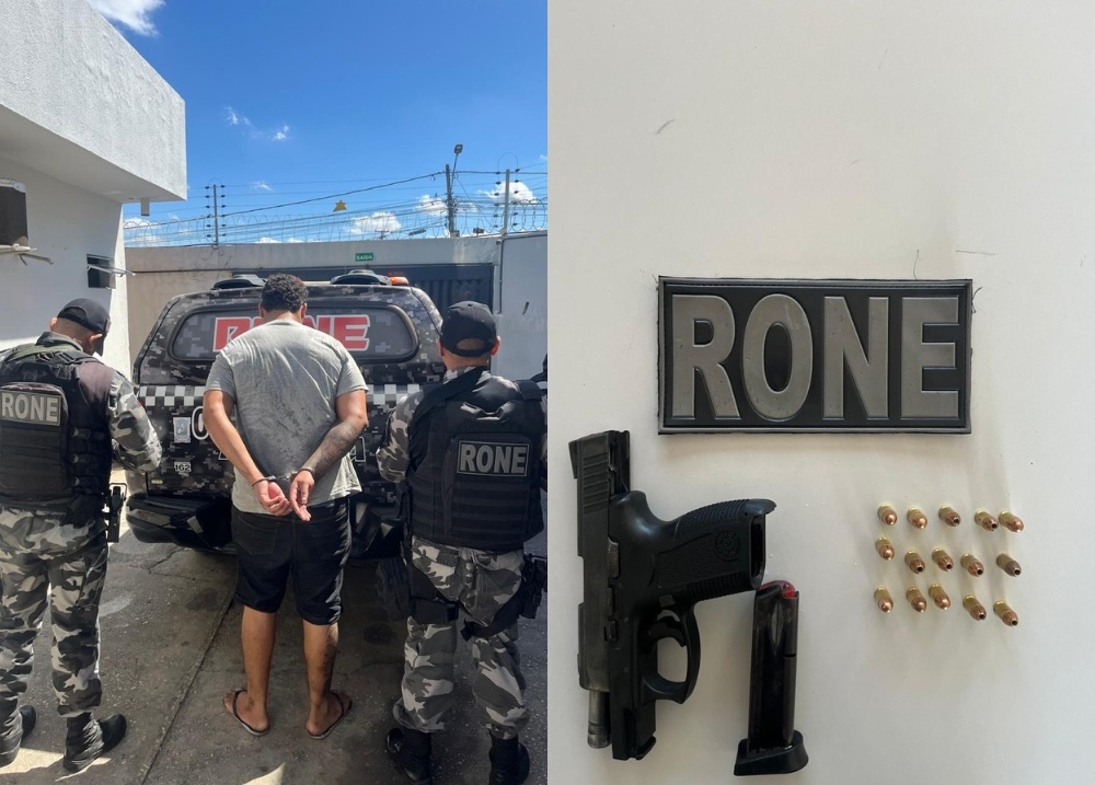 Homem é preso com pistola de policial em pastelaria no Centro de Teresina
