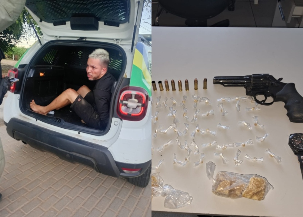 Homem é preso com revólver e crack após ação da PM na zona Norte de Teresina