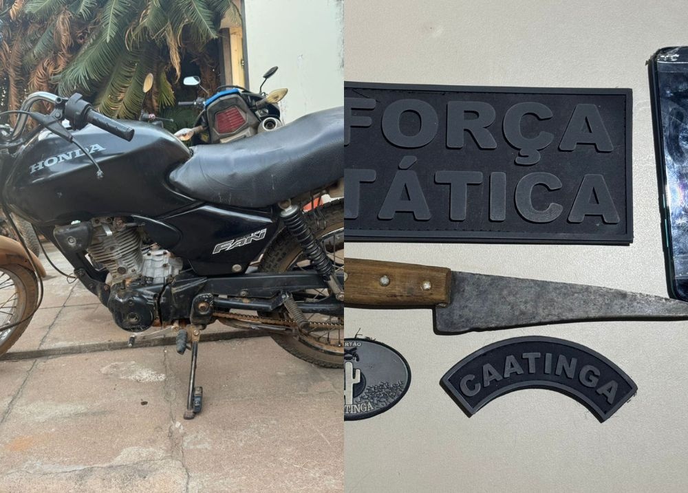 Homem é preso por ameaças e moto adulterada durante festejos no interior do Piauí