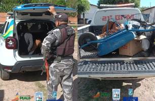 Homem é preso suspeito de furtar objetos em fazenda na zona rural de Alto Longá (Foto: Reprodução)