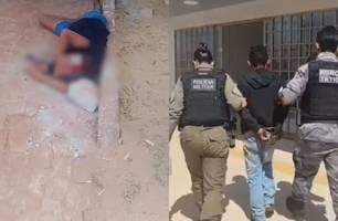 Homem tenta matar mulher com pedradas 2 semanas após esfaquear filho dela no Piauí (Foto: Reprodução/PMPI)