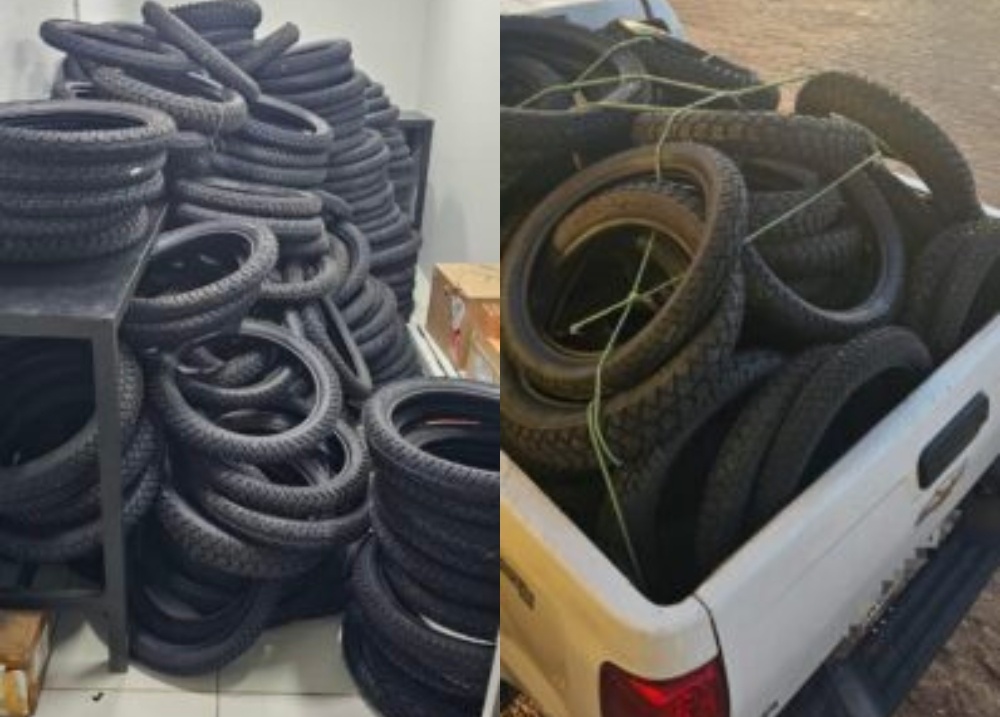 IMEPI realiza apreensão de pneus irregulares em Piripiri