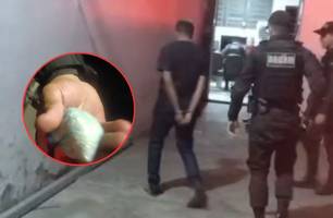 Jovem preso com cocaína em Teresina diz que droga era 'encomenda' de amigo (Foto: Repórter 12/Conecta Piauí) Jovem preso com cocaína em Teresina diz que droga era 'encomenda' de amigo (Foto: Repórter 12/Conecta Piauí)