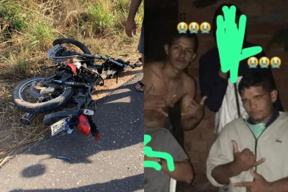 Jovens morrem após colisão frontal entre moto e carro na BR-135 em Bom Jesus