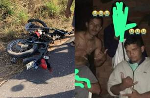 Jovens morrem após colisão frontal entre moto e carro na BR-135 em Bom Jesus (Foto: Reprodução)