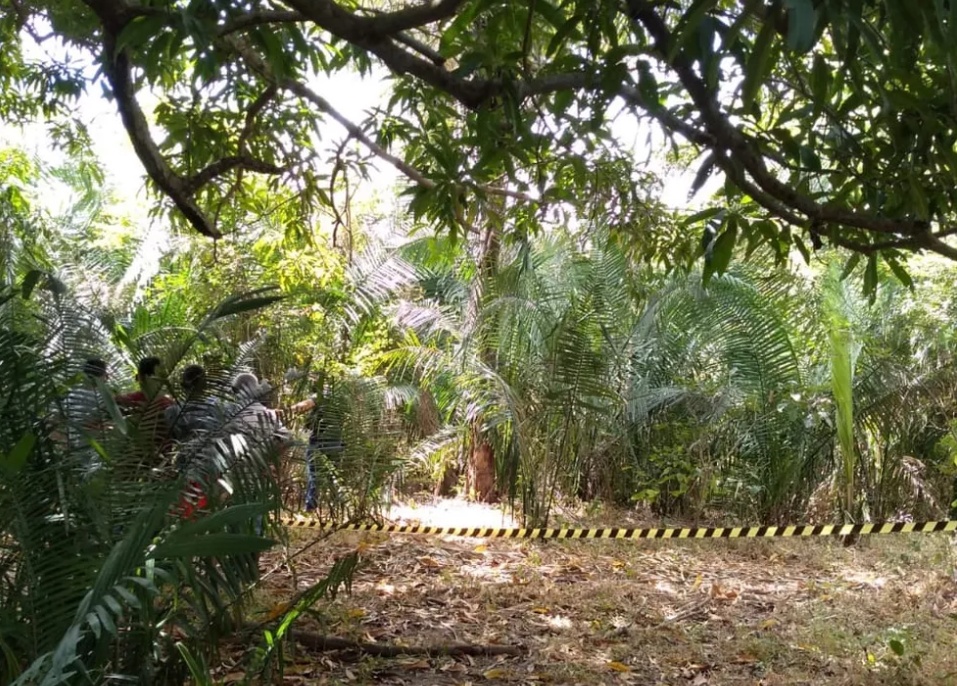 Localização onde o corpo foi encontrado