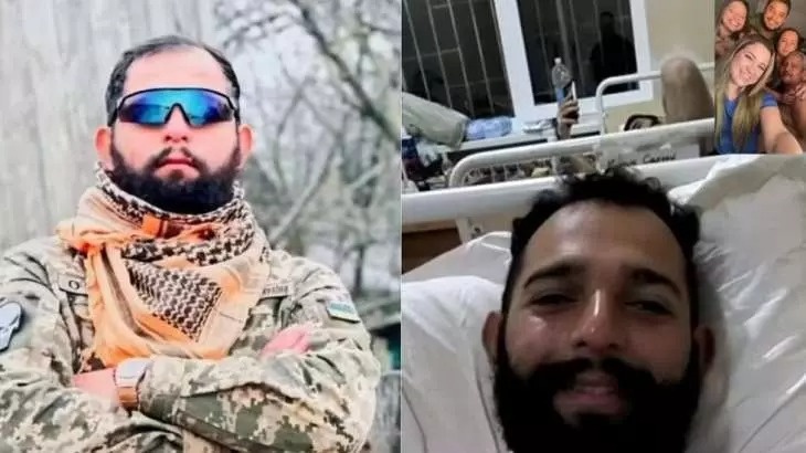 Maranhense que foi para guerra na Ucrânia tem perna amputada