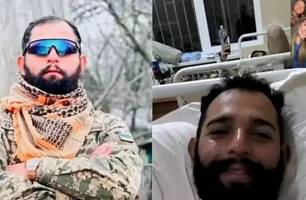 Maranhense que foi para guerra na Ucrânia tem perna amputada (Foto: Reprodução)