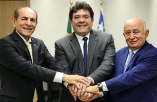 Marcelo Castro, Rafael Fonteles e Júlio Cesar (Foto: Reprodução) Marcelo Castro, Rafael Fonteles e Júlio Cesar (Foto: Reprodução)