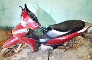 Moto de policial militar é recuperada horas após assalto em Campo Maior (Foto: Divulgação/PMPI)