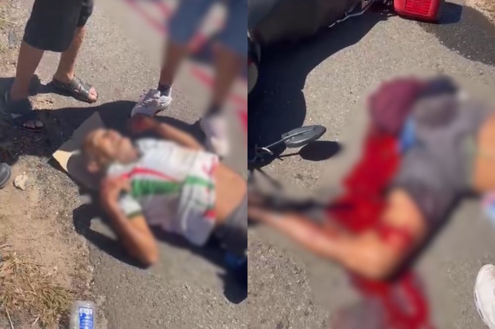 Motociclista morre após perder a perna em grave acidente na BR-343