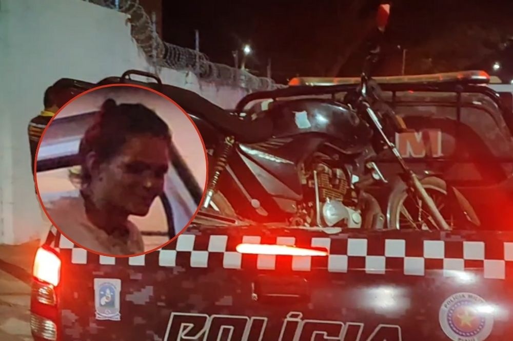 Mulher é flagrada com moto roubada e diz que foi herança de ex-marido em Teresina