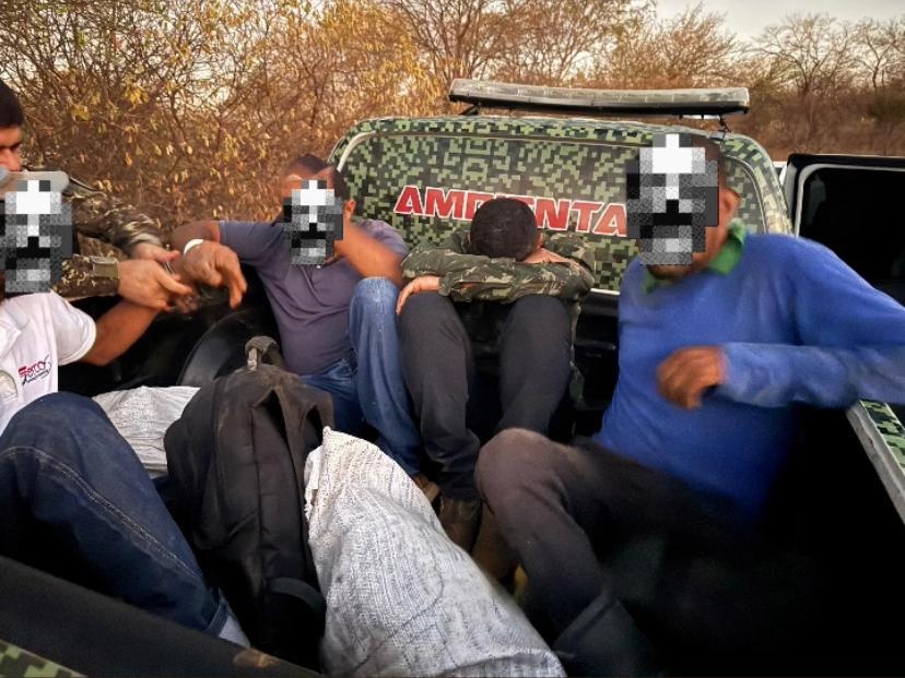 Nova ação aborda mais caçadores com animais abatidos em Coronel José Dias