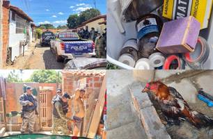 Polícia Civil e Polícia Militar desarticulam rinha de galos em teresina (Foto: Reprodução)