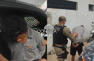 Polícia prende homem suspeito de arrombar e furtar loja na zona Leste de Teresina (Foto: Repórter 12/Conecta Piauí) Polícia prende homem suspeito de arrombar e furtar loja na zona Leste de Teresina (Foto: Repórter 12/Conecta Piauí)